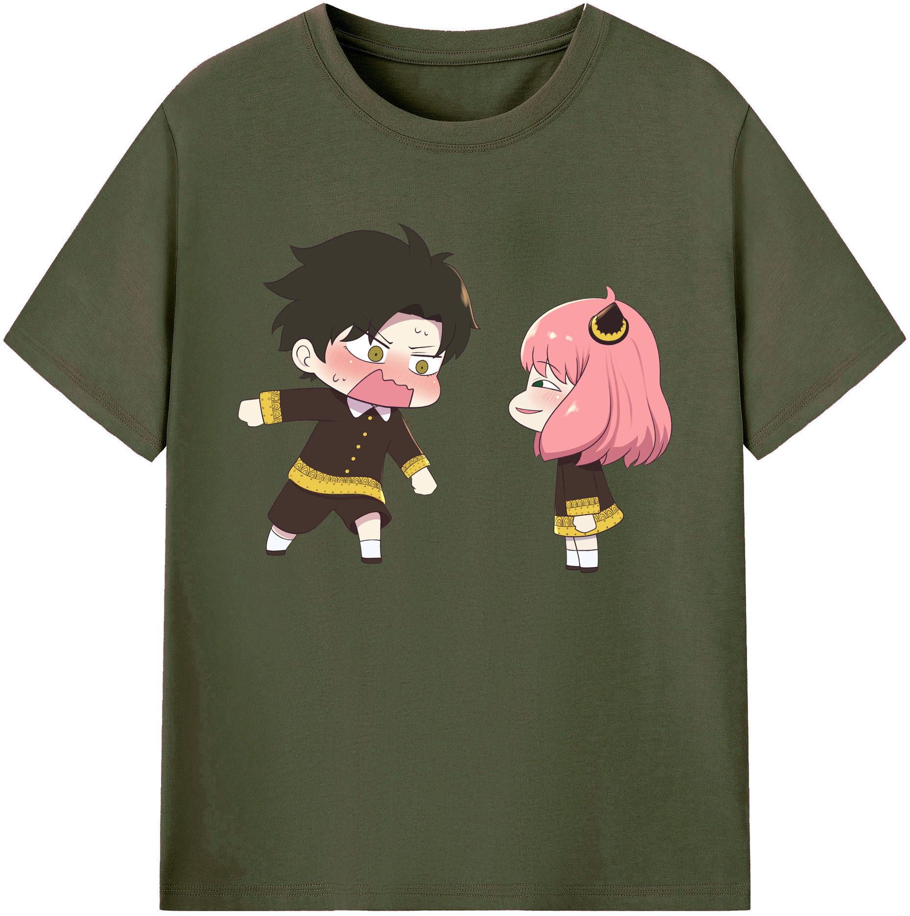 （画像用） SPY×FAMILY间谍家家酒 綿100％ メンズ半袖Tシャツ｜肌触りやわらか＆通気性